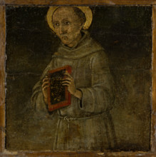 Saint Bernardin of Siena, c1485. Creator: Guidoccio Cozzarelli.