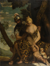 Mars and Venus, after 1580. Creator: Paolo Veronese workshop.