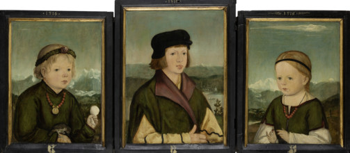 Portraits of the Thenn Children, 1516. Creator: Wolf Huber.