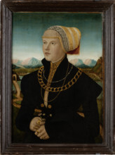 Portrait of Margarete Stralenberg, née Stalburg, 1526. Creator: Conrad Faber von Creuznach.
