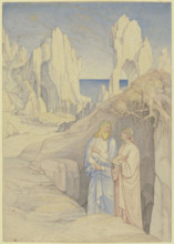 Dante and Virgil in the Underworld.. Creator: Johann Anton Ramboux.