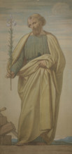Saint Joseph with the lily staff, 1860. Creator: Eduard von Steinle.