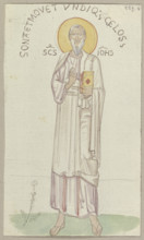 The Four Evangelists at the Atrium of the Main Entrance of St. Mark's Basilica...John, 1818-1843. Creator: Johann Anton Ramboux.