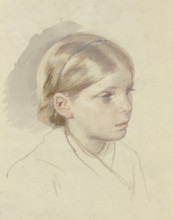 Peasant girl sitting on the ground, c1830-1872. Creator: Jakob Becker.