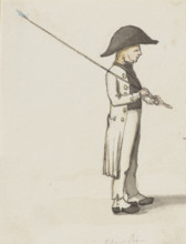 A shepherd with a triangular hat, c1840s. Creator: Jakob Dielmann.