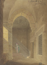 Egyptian prayer room, 1829-1830. Creator: Friedrich Maximilian Hessemer.