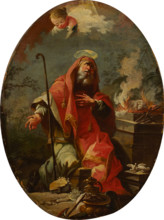 Joachim's Sacrifice, reverse: Saint Joseph with the Christ Child, 1701-1745. Creator: Martino Altomonte.