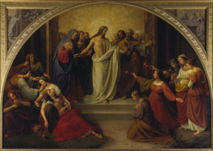 The parable of the wise and foolish virgins, 1842. Creator: Wilhelm Schadow.