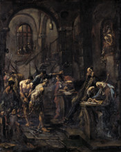 Brutal Interrogation, 1727-1730. Creator: Alessandro Magnasco.