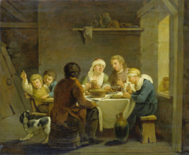 A Family at Table, 1770-1774. Creator: Georg Melchior Kraus.