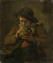 Peasant Lighting his Pipe, 1787. Creator: Jan Ekels the Younger.