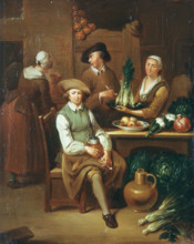 Kitchen Interior, 19th century. Creator: Johann Gerlach Lambert.