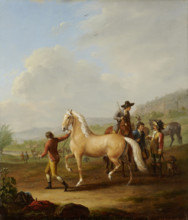 Horse Market, 1786. Creator: Johann Georg Pforr.