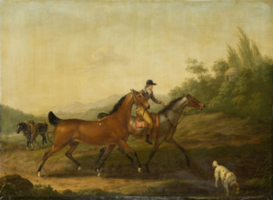 Two English Horses, 1797. Creator: Johann Georg Pforr.