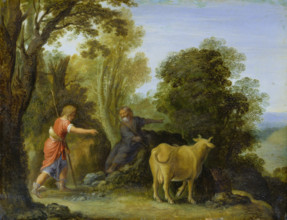 Mercury and Battus, 1610-1620. Creator: Follower of Adam Elsheimer.