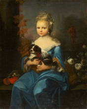 Portrait of Margarethe Sophie Leonore von Holzhausen (?), c1750. Creator: Anton Wilhelm Tischbein.