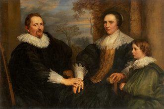 Portrait of the Antwerp merchant Sebastiaen Leerse and his family, c1691-1740. Creator: Copy after Anthony van Dyck.
