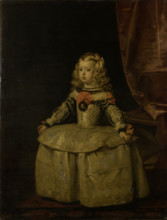 Portrait of the Infanta Margarita (1651-1673), after 1656. Creator: Copy after Diego Velázquez.