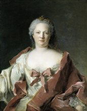 Portrait of Anna Elisabeth Leerse, 1749. Creator: Jean-Marc Nattier.