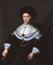 Portrait of Maria Salome von Stalburg (1602-1646), Wife of Johann Maximilian zum Jungen, c1641. Creator: Jeremias van Winghe.
