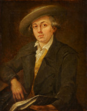 Portrait of a Musician (Portrait of the Composer Joseph Martin Kraus?), 1782. Creator: Johann Georg Schütz.