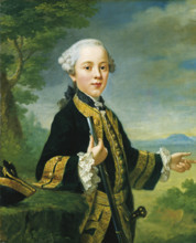 Portrait of Justinian Theodor Friedrich von Holzhausen, c1758. Creator: Johann Georg Ziesenis.