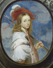 Portrait of a Girl Dressed as a Shepherdess, 1665. Creator: Monogrammist AVD or ADV possibly Ary de Vois (?).