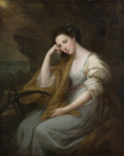 Portrait of Lady Louisa Leveson-Gower (1749/50-1827), later Baroness Macdonald, as Spes, 1767. Creator: Angelica Kauffman.