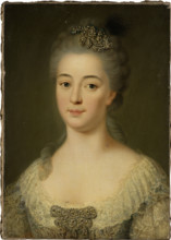 Portrait of Marie Friederike Caroline von Geispigheim, c1745-1755.  Creator: German (Hessian?) Master around 1750.
