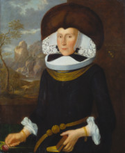 Portrait of Maria Barbara Peyer (1636-1693), 1683. Creator: Felix Meyer.