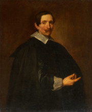 Portrait of Hendrik Dubois (1589-1646), artist and art dealer, c1630-1708. Creator: Anthony van Dyck?.