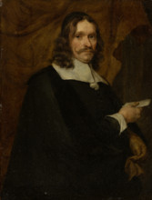 Portrait of a Man with Letter, c1650-1670. Creator: Gonzales Coques circle.