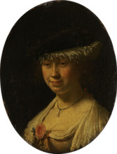 Portrait of a Woman with a Cap, 1658. Creator: Frans van Mieris I.