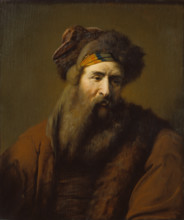 Head of a Bearded Man in Oriental Costume, c1660-1670. Creator: Ary de Vois.