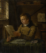 A Young Draughtsman at Work in His Studio, c1783-1784. Creator: Jan Ekels the Younger.