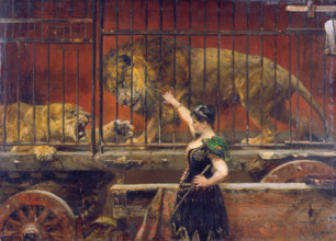 The Jealous Lioness, 1885-1890. Creator: Paul Meyerheim.