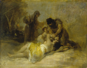 Attack on a Woman, 1810-1812. Creator: Francisco Goya.