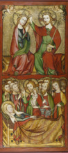 Coronation and Death of the Virgin, 1325-1335. Creator: Rhenish Master.