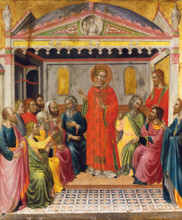 Dispute with the Libertines, c1390. Creator: Martino di Bartolomeo di Biagio.