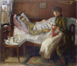 The Artist’s Father in his Sickbed, 1888. Creator: Lovis Corinth.