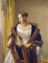 Portrait of the Baroness of Bernus, 1838. Creator: Philipp Veit.