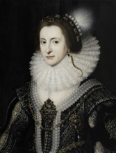 Portrait of Elizabeth Stuart (The Winter Queen), c1623-c1629. Creators: Michiel van Mierevelt, Workshop of Michiel van Miereveld.