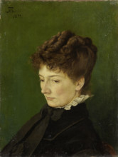 Portrait of Ida Müller, née Scholderer, 1877. Creator: Hans Thoma.