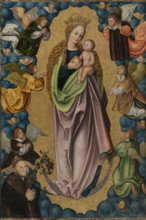 Virgin on the Crescent Moon Worshipped by the Donor Hieronymus Rudelauf, before 1523. Creator: Lucas Cranach the Elder.