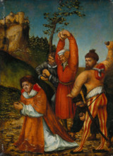 The Stoning of St Stephen, c1520. Creator: Lucas Cranach the Elder.
