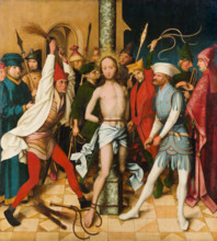 Flagellation, 1501. Creators: Hans Holbein the Elder, Jesus Christ.