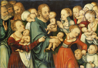 Christ Blessing the Children, c1535-1540. Creator: Lucas Cranach the Elder.