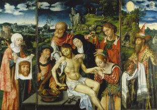 Tripytych with the Lamentation, 1524. Creator: Joos van Cleve.