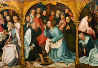 Christ Washing St Peter's Feet, 1501. Creators: Hans Holbein the Elder, Jesus Christ.