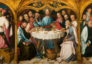 The Last Supper, 1501. Creators: Hans Holbein the Elder, Jesus Christ.
